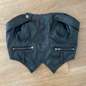 Leather top